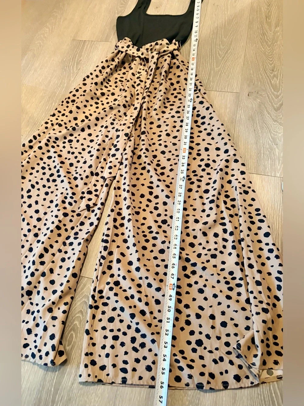 Wide Leg Leopard Jumpsuit - Picture 3 of 10